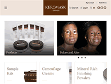 Tablet Screenshot of keromask.com